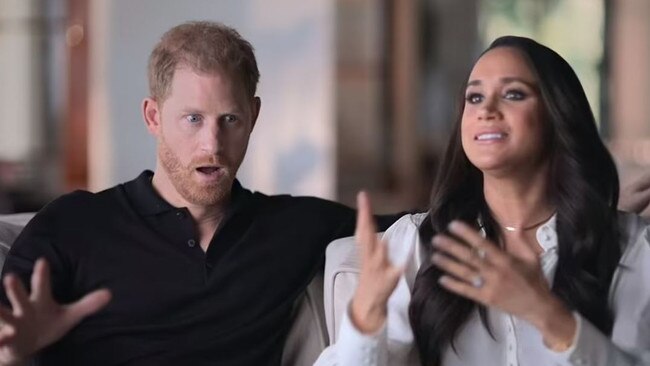 Prince Harry and Meghan Markle revealed some bombshells in their Netflix docuseries. Picture: Netflix