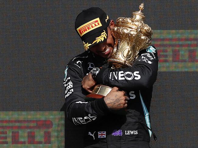 While Hamilton holds seven F1 titles, he has not won a race since 2021. Picture: AFP