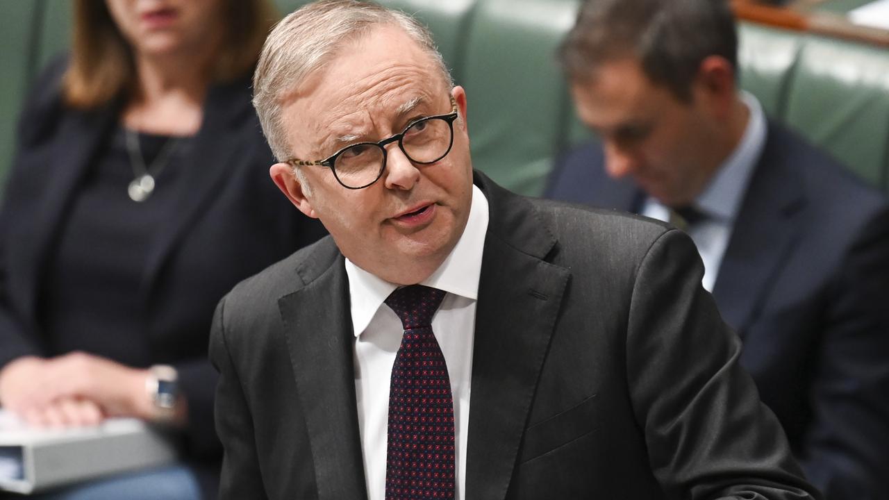 Mr Albanese flew overseas while Australia needed him, Mr Dutton argued. Picture: NCA NewsWire/Martin Ollman