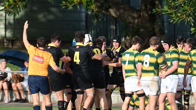 AIC First XV rugby between St Patrick's College and St Laurence's College. Saturday May 10, 2025. Picture, John Gass