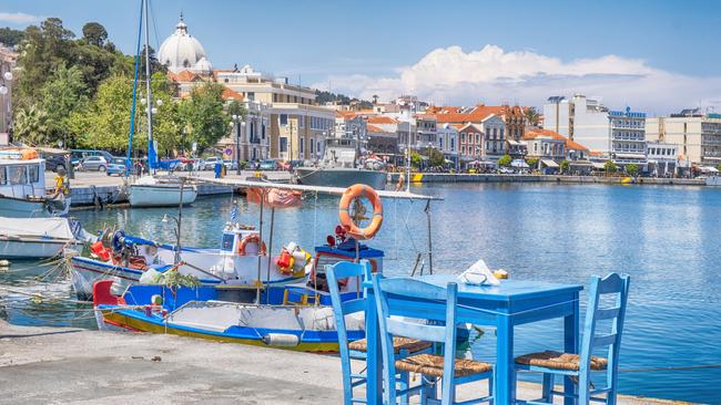 Mytilene, the capital of the Greek island of Lesbos.