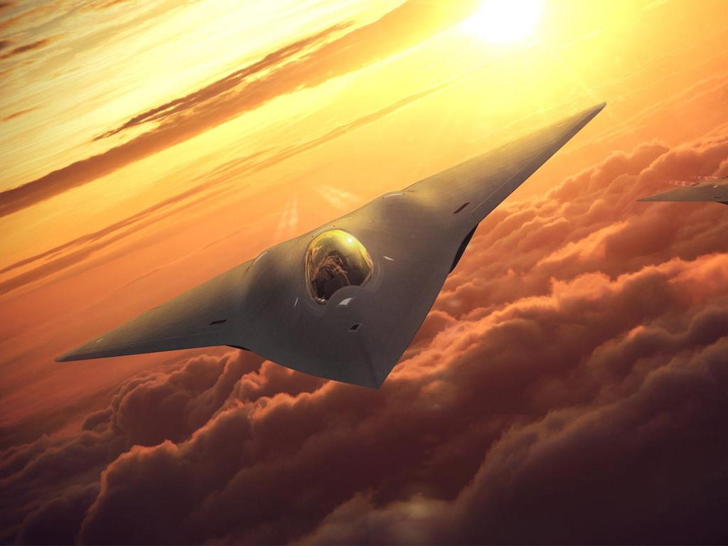 A Lochkeed Martin concept image of its proposed 6th generation fighter aircraft.