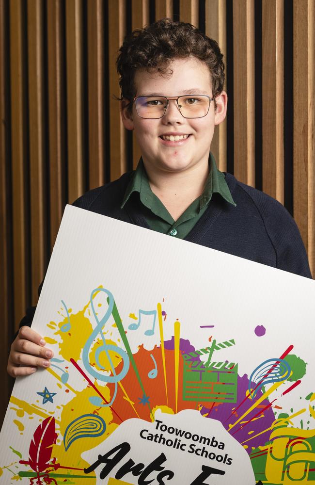 St Saviour's Primary School student Alistair Scotts will feature in the Toowoomba Catholic Schools Arts Fest. Picture: Kevin Farmer