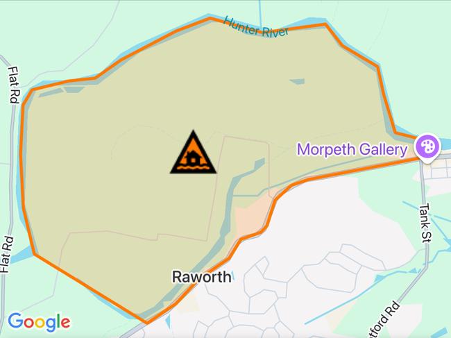 NSW floods: Suburbs at risk. Picture: Hazards Near Me NSW