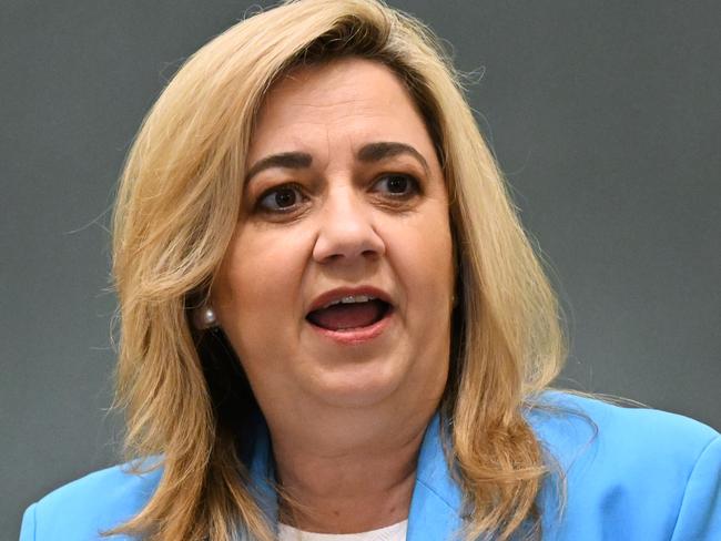 BRISBANE, AUSTRALIA - NewsWire Photos - OCTOBER 27, 2022.Queensland Premier Annastacia Palaszczuk speaks during Question Time at Parliament House in Brisbane.Picture: NCA NewsWire / Dan Peled