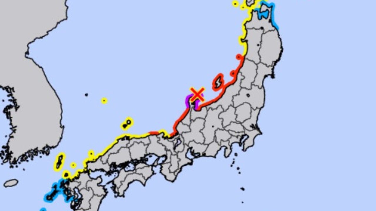 Much of the Japanese coastline is on high alert.