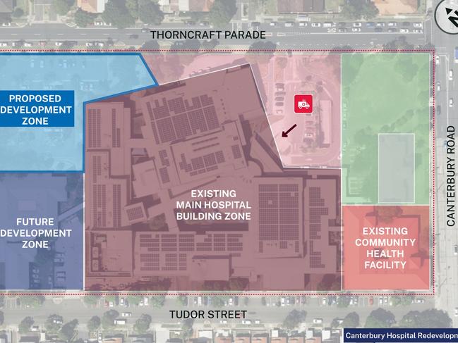 Canterbury Hospital redevelopment plans.