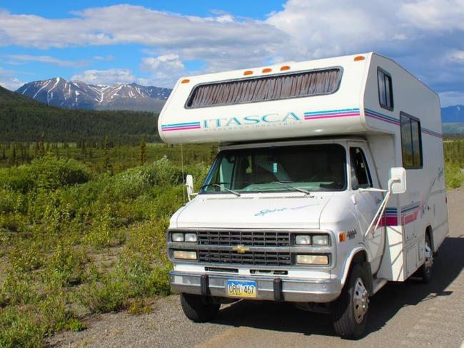 Their hardworking RV. Picture: Aussie Dreamlivers Alaska