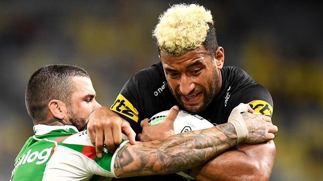 Viliame Kikau is a hard man to bring down in full flight. Picture: Ian Hitchcock/Getty Images