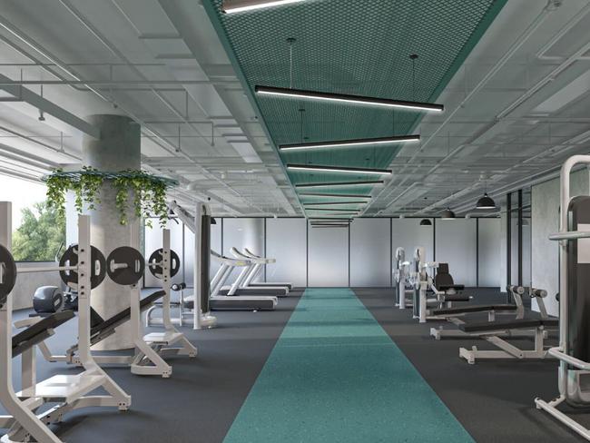 A gym for inside The Hub.