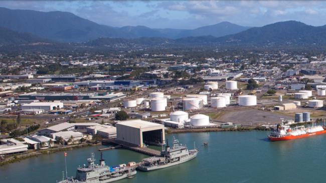 A new Cairns marine precinct infrastructure expansion business case has been revealed, flagging immense opportunities for expansion – including for Defence maintenance works. Picture: Supplied