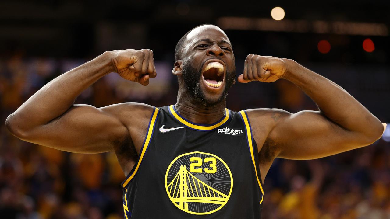 Golden State Warriors forward Draymond Green celebrates during Game 5 of the Western Conference Finals. Picture: Ezra Shaw/Getty Images