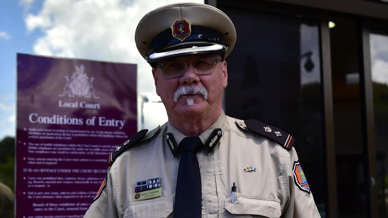 Darwin Correctional Precinct general manager David Gordon outside Darwin Local Court following the death in custody inquest for Mati Tamwoy, on Wednesday December 11. Picture: Zizi Averill