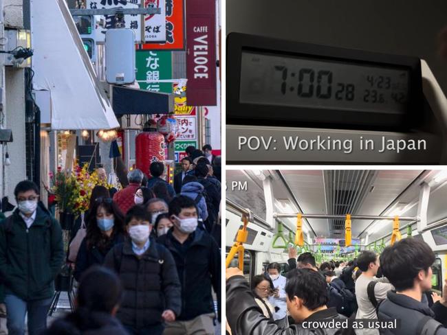 A look inside a Japanese corporate worker’s 18.5-hour day has shocked social media users, who described it as 'hell' and a stark contrast to how tourists perceive the East Asian nation.