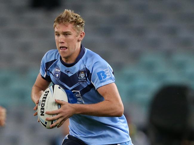 St Marys Lindsay Smith competes in the under-16s game one State of Origin vs Queensland on June 1, 2016. Smith was named under-16s player of the year. Picture: Robb Cox