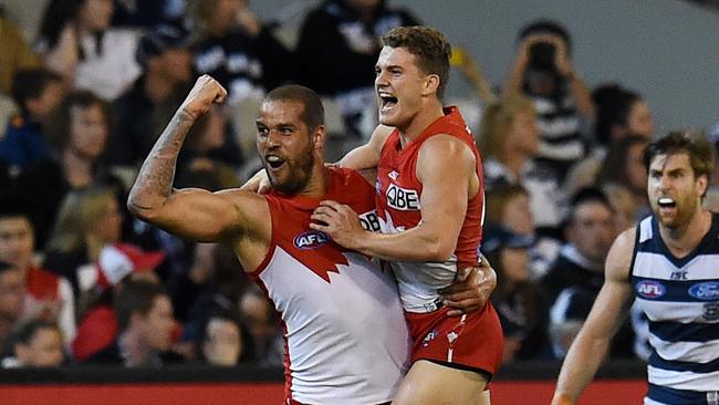 Who will the Bulldogs turn to to stop Buddy? Picture: AAP