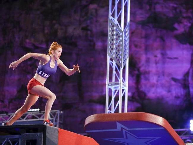 Olivia Vivian in season two of Ninja Warrior.