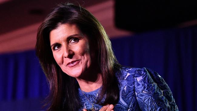 Republican presidential hopeful and former UN Ambassador Nikki Haley. Picture: AFP