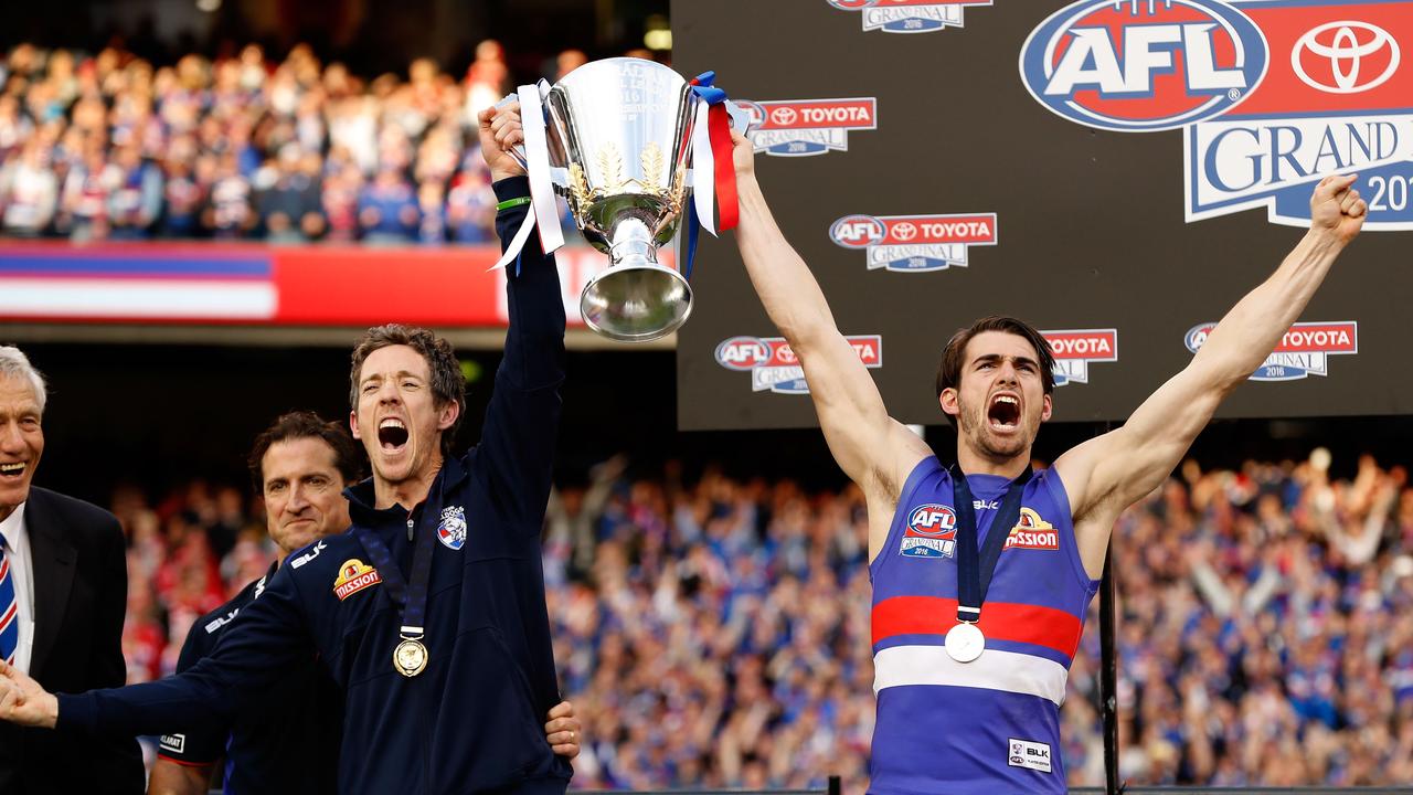 Premiership winning skipper Easton Wood has hung up the boots. (Photo by Adam Trafford/AFL Media/Getty Images)