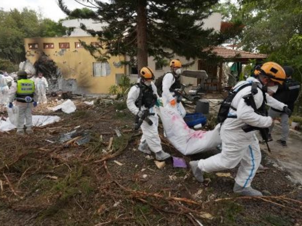 The kibbutz on the Gaza border was one of the first sites overrun by Hamas terrorists during Saturday’s dawn attack. Picture: Supplied