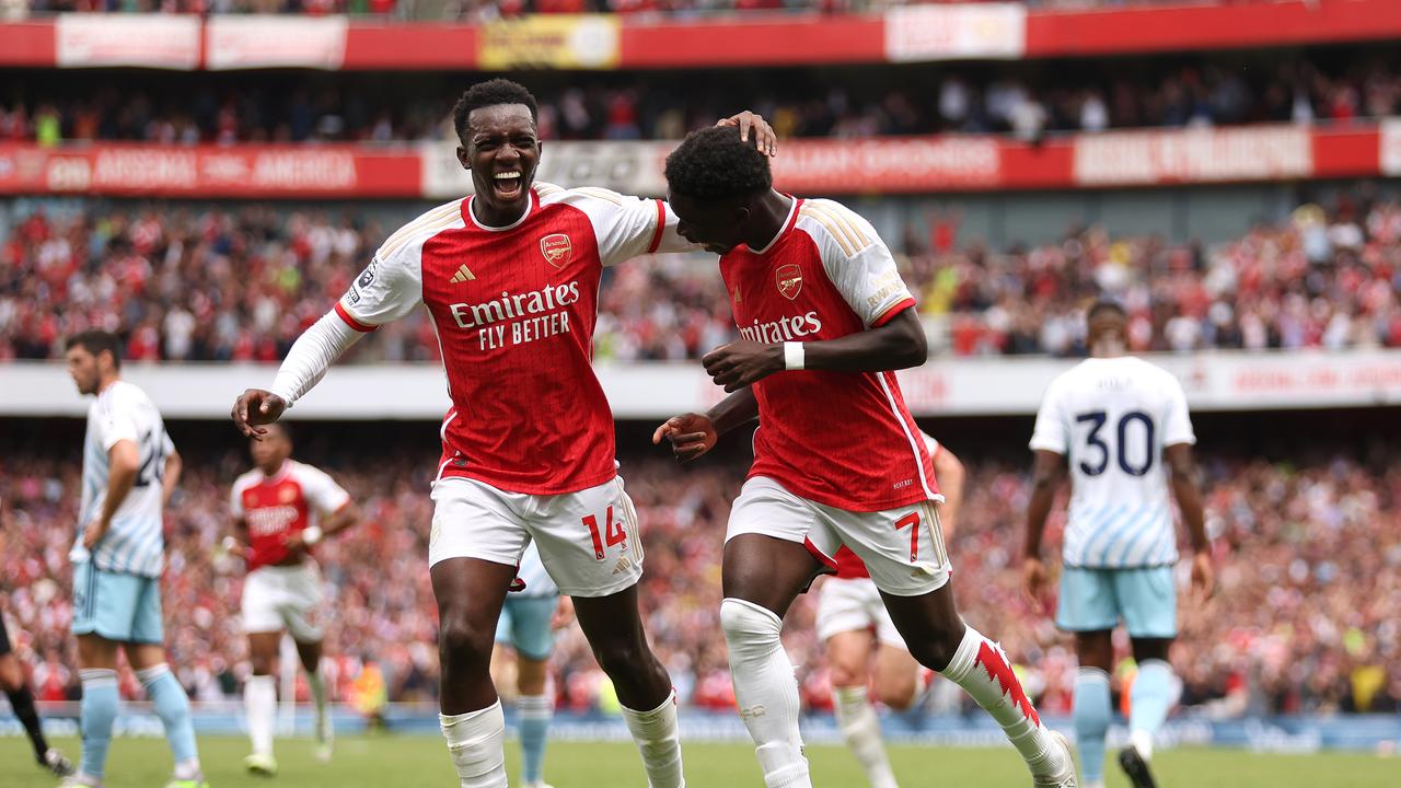 Bukayo Saka dell'Arsenal.  Foto di Julian Finney/Getty Images