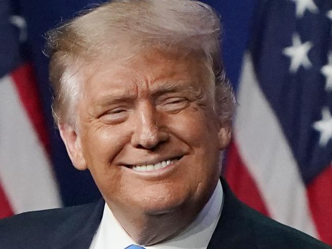 CHARLOTTE, NORTH CAROLINA - AUGUST 24:  U.S. President Donald Trump speaks on the first day of the Republican National Convention at the Charlotte Convention Center on August 24, 2020 in Charlotte, North Carolina. The four-day event is themed "Honoring the Great American Story." (Photo by Chris Carlson-Pool/Getty Images)