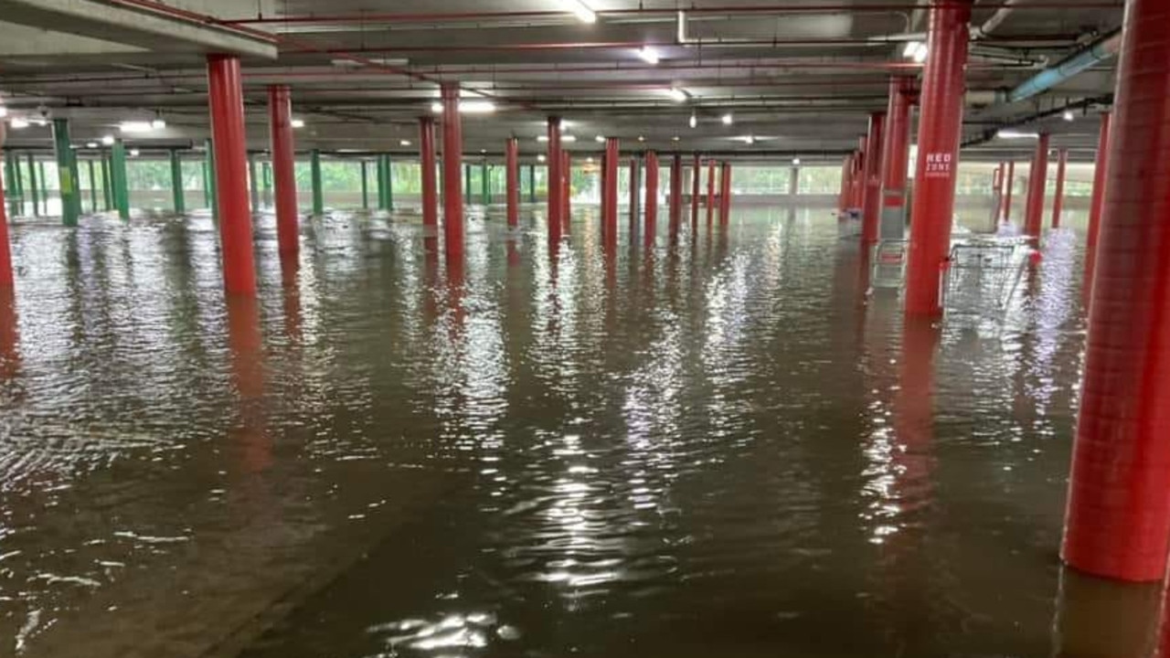 Tuesday, 30 January 2024: Morayfield shopping centre under water. Picture: Kyla Eccles/Facebook