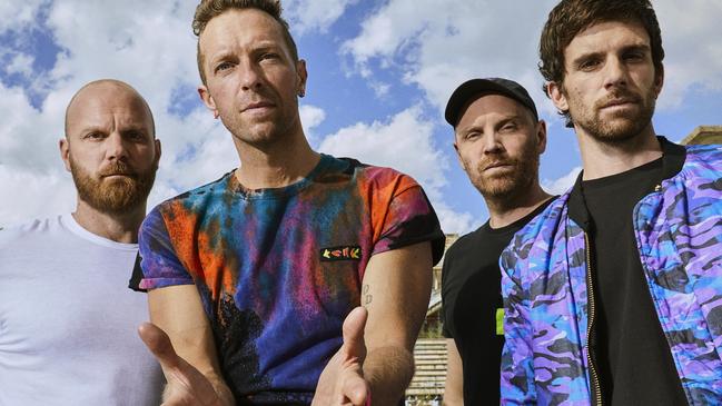 British rock band Coldplay release their new ablum Music of the Spheres