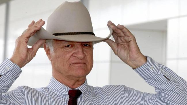 PERMANENT FIXTURE: Bob Katter and his famous hat. Picture: The Australian