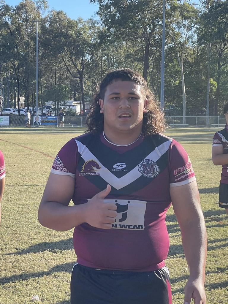 Marsden SHS prop Emmanuel Asomau scored a try.