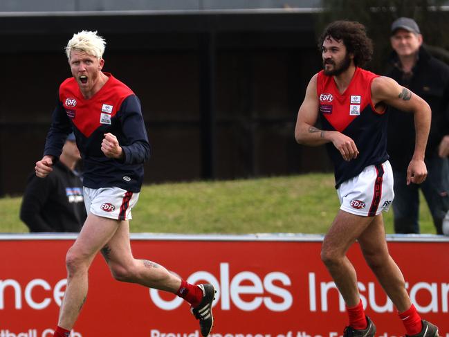 EDFL footy: Airport West v Tullamarine: Phillip Smith of Tullamarine on Sunday 21st of August, 2022 in Essendon, Victoria, Australia.Photo: Hamish Blair