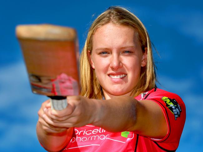 15-year-old Hayley Silver-Holmes will play in the WBBL final this Saturday. Pic: AAP