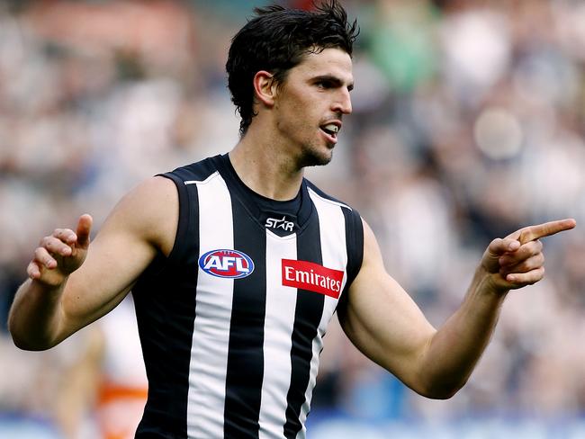 Will Scott Pendlebury lead the Magpies to a premiership? Picture: Wayne Ludbey