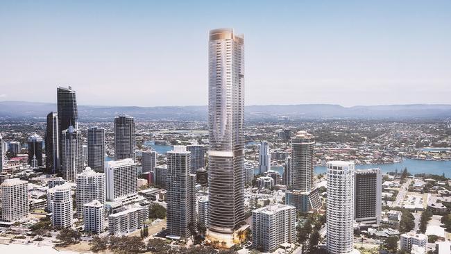 Harry Triguboff has unveiled the design of his first beachfront tower, the 73-level Ocean. Photo: Supplied