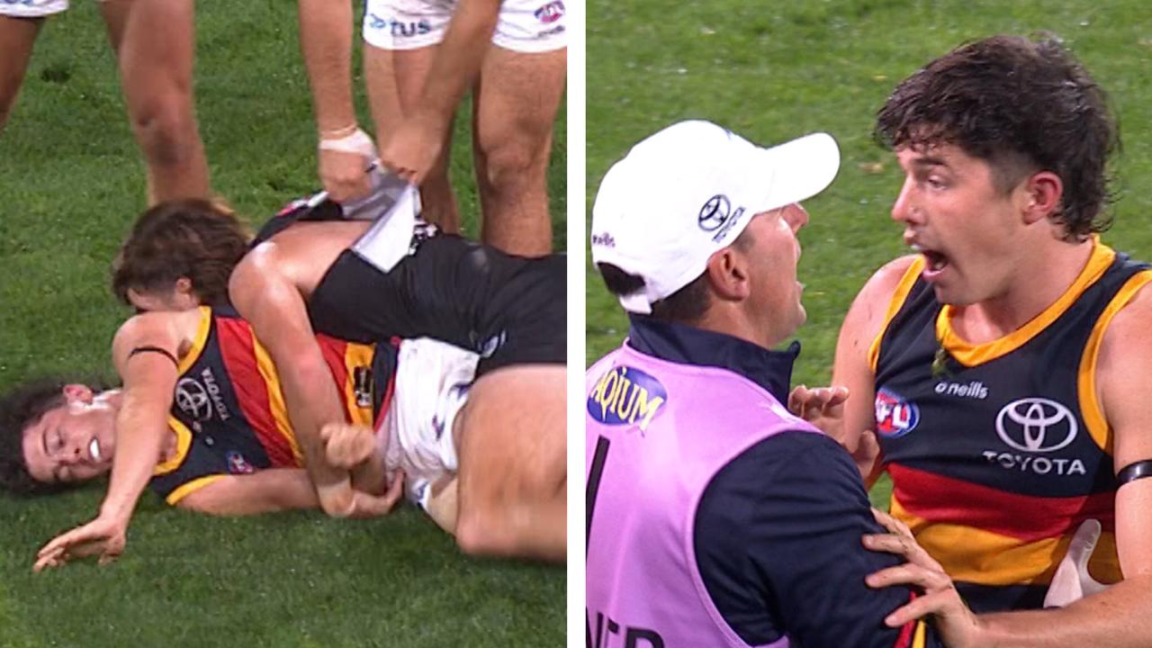 Ned mcHenry was left concussed after a tackle from Scott Lycett.