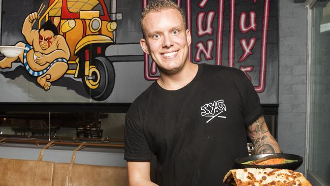 MasterChef runner-up Matt Sinclair at his new restaurant Sum Yung Guys in Sunshine Beach. Picture: Lachie Millard