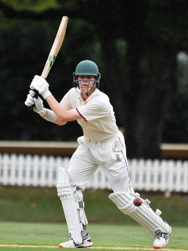 Ipswich Grammar School batsman Cody Dalzie. Picture, John Gass