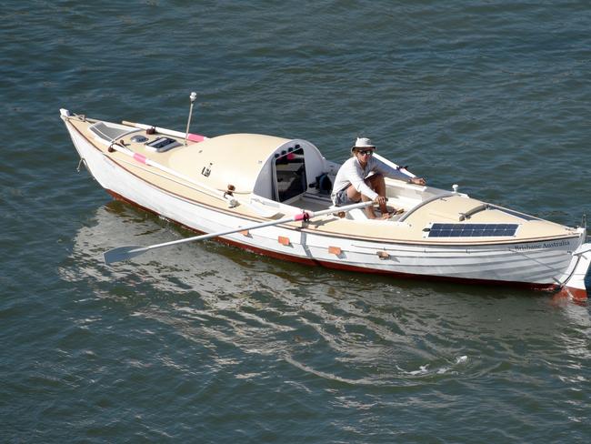 Tom Robinson designed and built his boat to be uncapsizable. Picture: Brisbane River Boats.