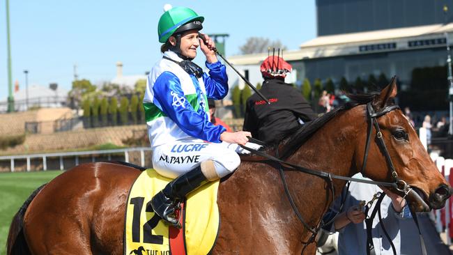 Michelle Payne is threatening to scratch Sweet Rockette at Flemington if the track is too firm. Picture: Getty Images