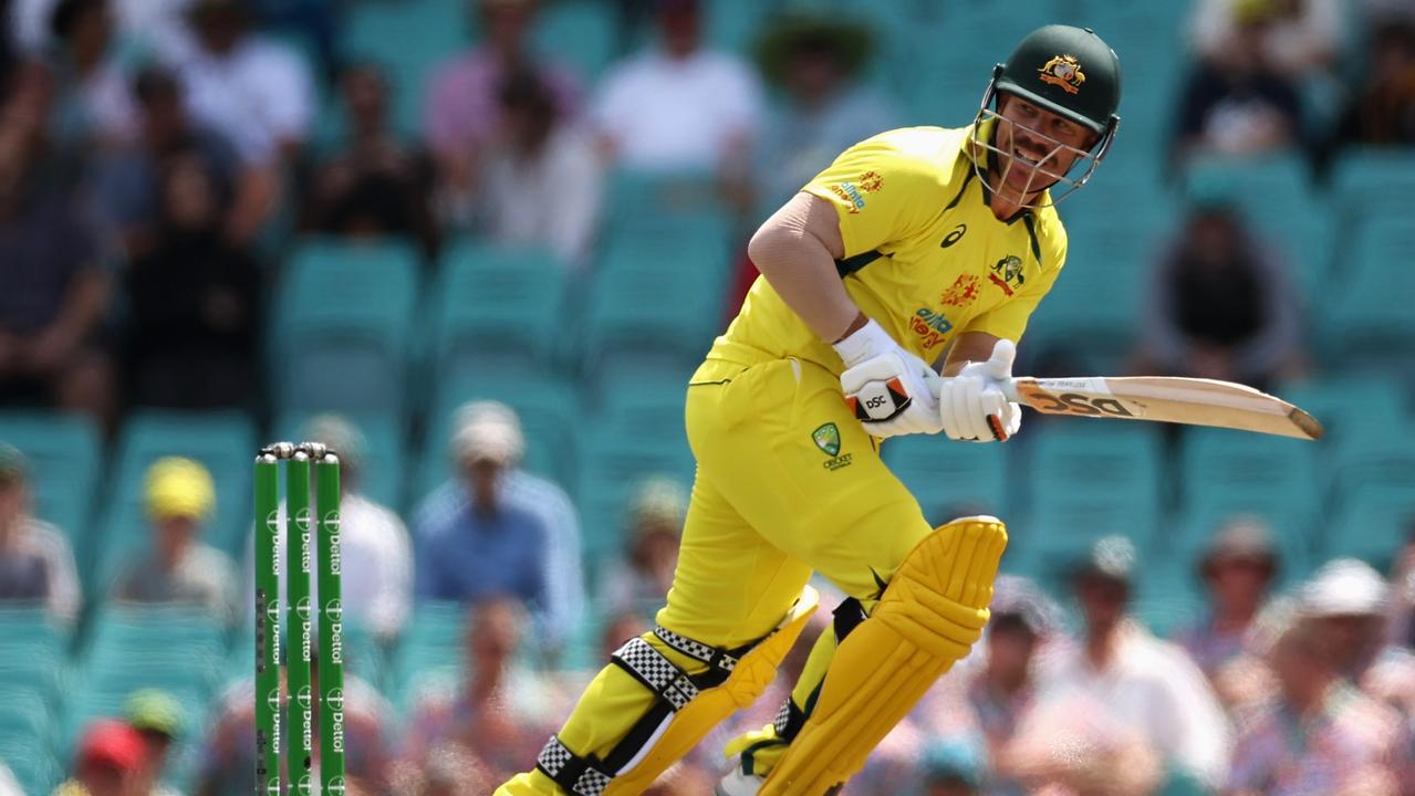 David Warner of Australia bats during Game 2 of the One Day International series between Australia and England at Sydney Cricket Ground on November 19, 2022 in Sydney, Australia. (Photo by Cameron Spencer/Getty Images)