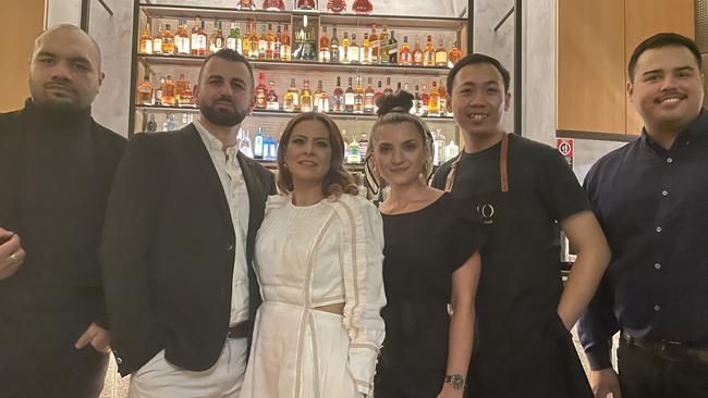 Willo’s bar manager Jay Laga'aia, owner Steve Jreij, his wife Carmen, restaurant manager Sophie Patten, chef Justin Le and floor manager Gian Franco Modica.