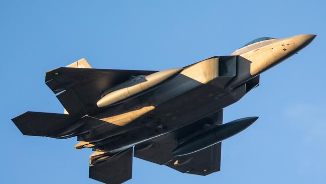 The take down was the first “kill” for the F-22, the Air Force’s premier air-to-air fighter. Picture: Beau Chenery.