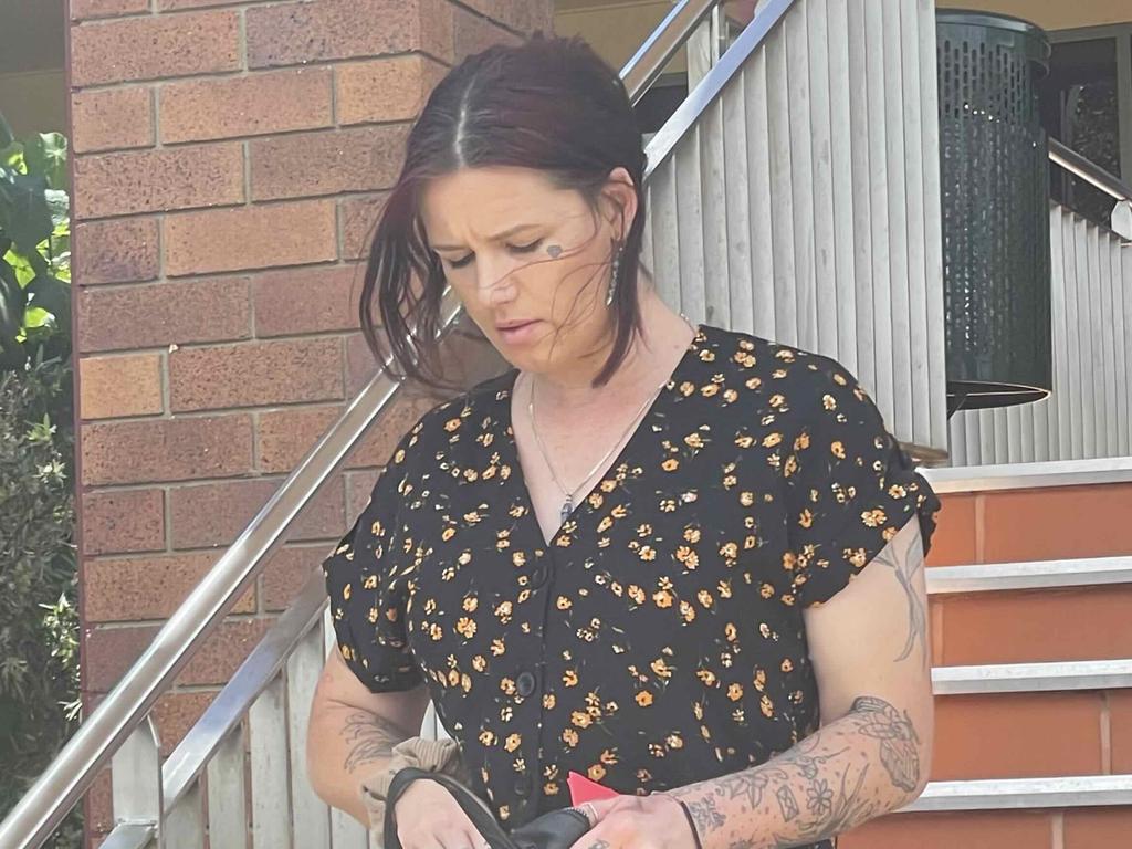 Lucy White leaves Hervey Bay Magistrate Court on August 18, 2023.