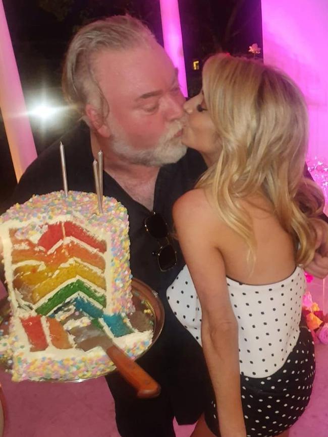 Kyle Sandilands throwing Tegan a lavish 35th birthday party.