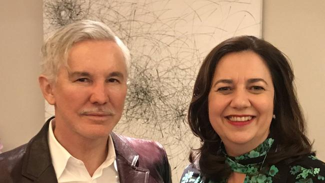 Queensland Premier Annastacia Palaszczuk with film director Baz Luhrmann.