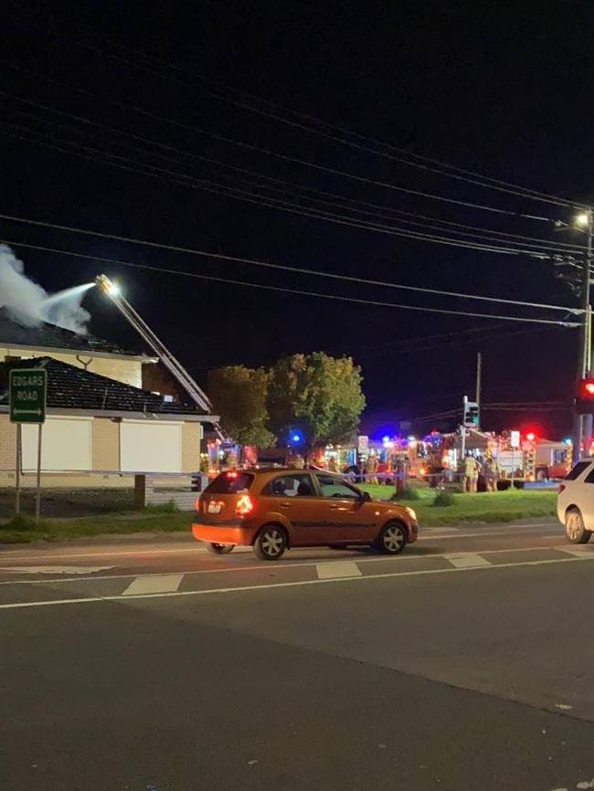 Firefighters discovered the cannabis crop inside.