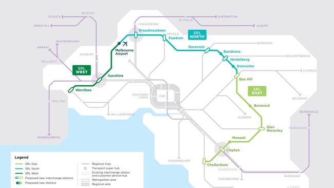 The SRL route map.