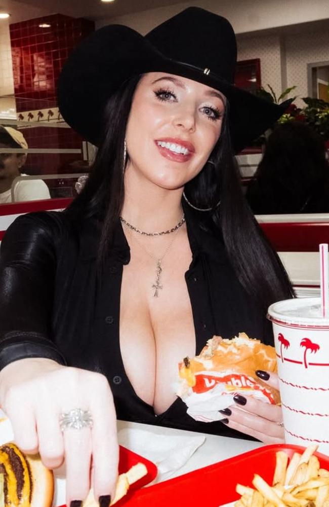 Many of the stars took to their social media to share what they got up to after the event, such as kicking on at people’s houses in hot tubs or swinging by burger joints for a late night feed. Picture: Instagram/@theangelawhite