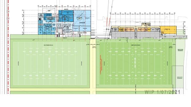 A site plan of the development.