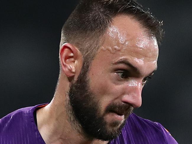 SYDNEY, AUSTRALIA - AUGUST 12: Ivan Franjic of the Glory runs with the ball during the round 24 A-League match between the Perth Glory and Western United at Bankwest Stadium on August 12, 2020 in Sydney, Australia. (Photo by Cameron Spencer/Getty Images)